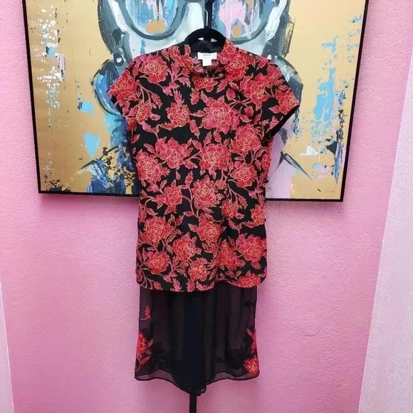 Victoria's Secret Asian Inspired Intimate Top and Sheer Pant Set - Picture 1 of 10